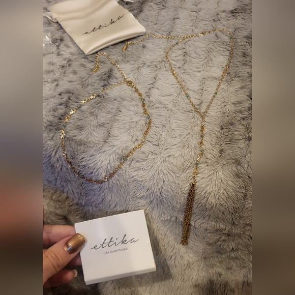 Ettika Womens Starlight Dreamer Choker and Lariat Chocker Necklace Set NWT - Picture 5 of 8